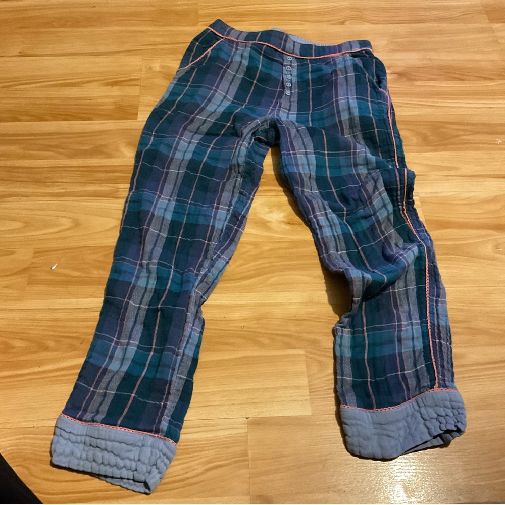 Sundance Blue and Green Plaid‎ Pajama Bottoms